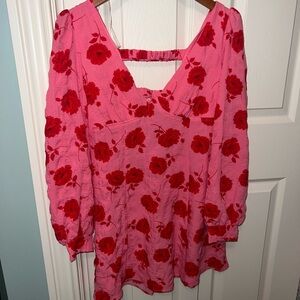 Pink Rose Crystal Doll dress, M